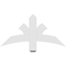 Ekena Millwork Davenport Architectural Grade PVC Gable Bracket, 36"W x 18"H x 2"D x 4"F, 12/12 Pitch GBP036X18X0204DAV00 - alternate 2
